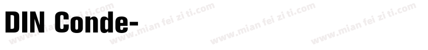DIN Conde字体转换